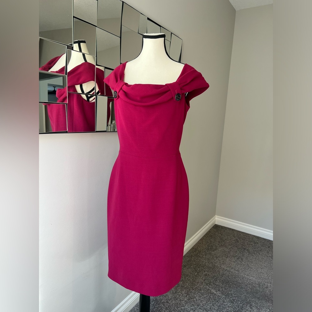 Vintage Christian Dior 2010 Wool Dress by John Galliano FR 42